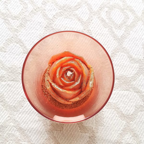 Bougie "Rose" à la mangue
